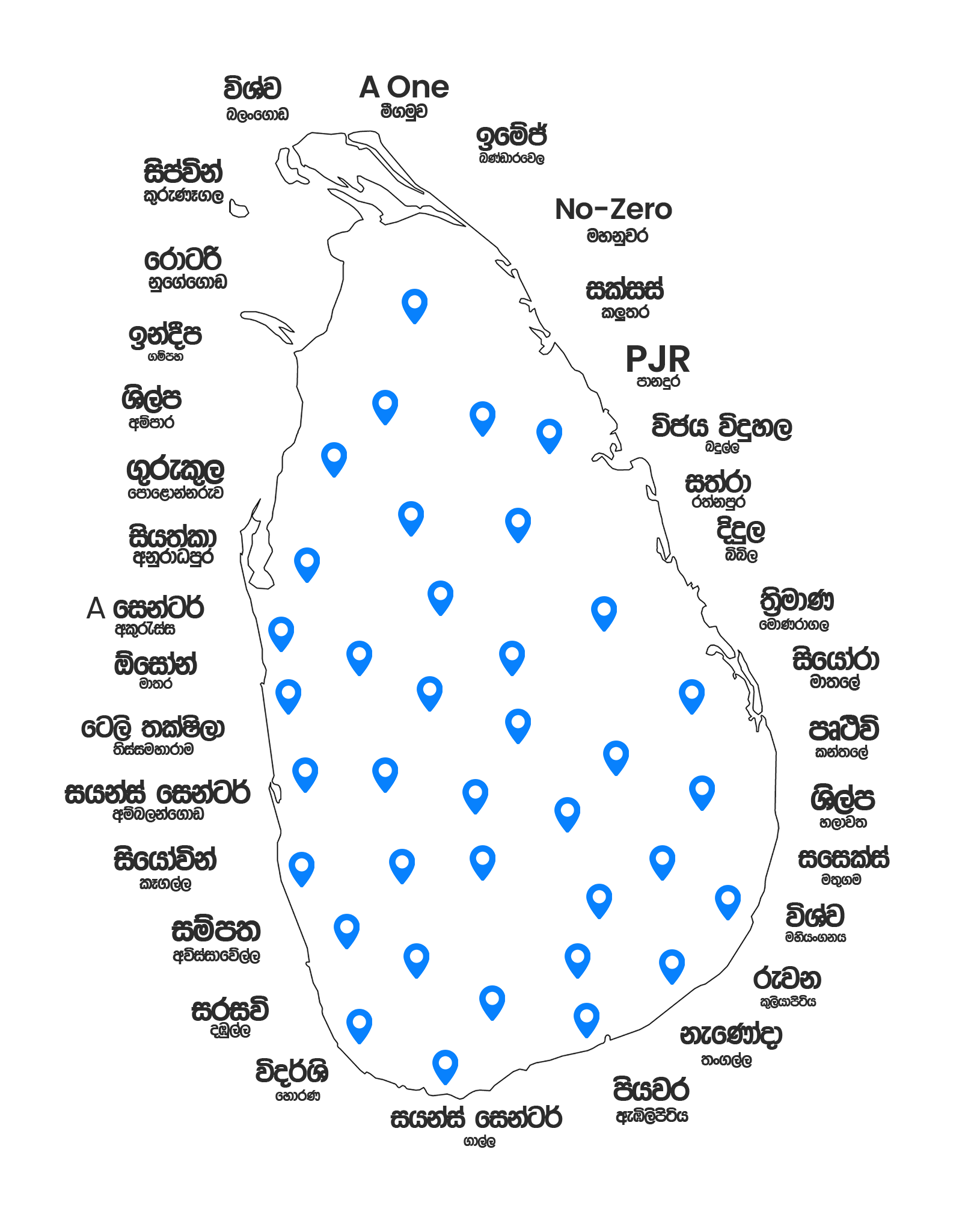 Centers Map